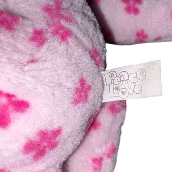 Peace & Love Pink Peace Frog 17 in Plush Stuffed Animal-GUC - Picture 6 of 6